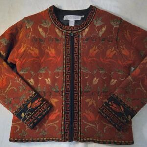 VTG Nomadic Traders Wool Floral Pattern Sweater